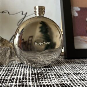Kate Spade Silver Round Flask